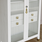 Дизайнерский шкаф витрина Elsa Dreams White с 4-мя ящиками варинант исполнения - 4 | Loft Concept в Костроме