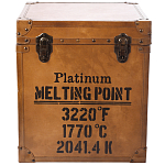 Сундук кожаный в винтажном стиле Brown Leather Chest варинант исполнения - 3 | Loft Concept в Костроме