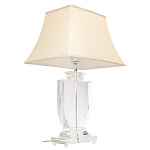 Настольная лампа хрустальная с бежевым абажуром Perfect варинант исполнения - 2 | Loft Concept в Костроме