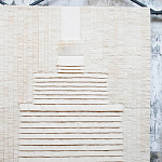 Большое Панно Абстракция белые нити Huipil Wall Hanging варинант исполнения - 3 | Loft Concept в Костроме