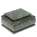 Шкатулка с зеркалом из натурального камня змеевик Stone Casket варинант исполнения - 1 | Loft Concept в Костроме