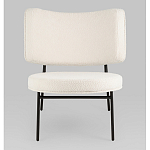 Мини-кресло District Lounge букле белый варинант исполнения - 4 | Loft Concept в Костроме