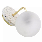 Бра с белым матовым плафоном в форме шара Round White Matte Lampshade варинант исполнения - 3 | Loft Concept в Костроме