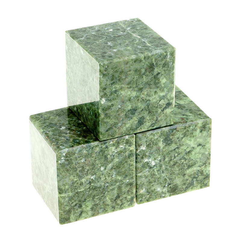 Камни для охлаждения виски из натурального камня жадеит Natural Stone Cube Зеленый Камни для охлаждения виски из натурального камня жадеит Natural Stone Cube Зеленый в Костроме | Loft Concept