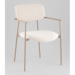 Стул Doe с подклокотниками молочный варинант исполнения - 1 | Loft Concept в Костроме