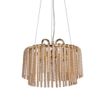 Люстра с подвесными рифлеными стеклянными трубками Nembus варинант исполнения - 1 | Loft Concept в Костроме