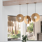 Подвесной светильник в форме золотых дисков Minimalist Lighting Fixture варинант исполнения - 4 | Loft Concept в Костроме