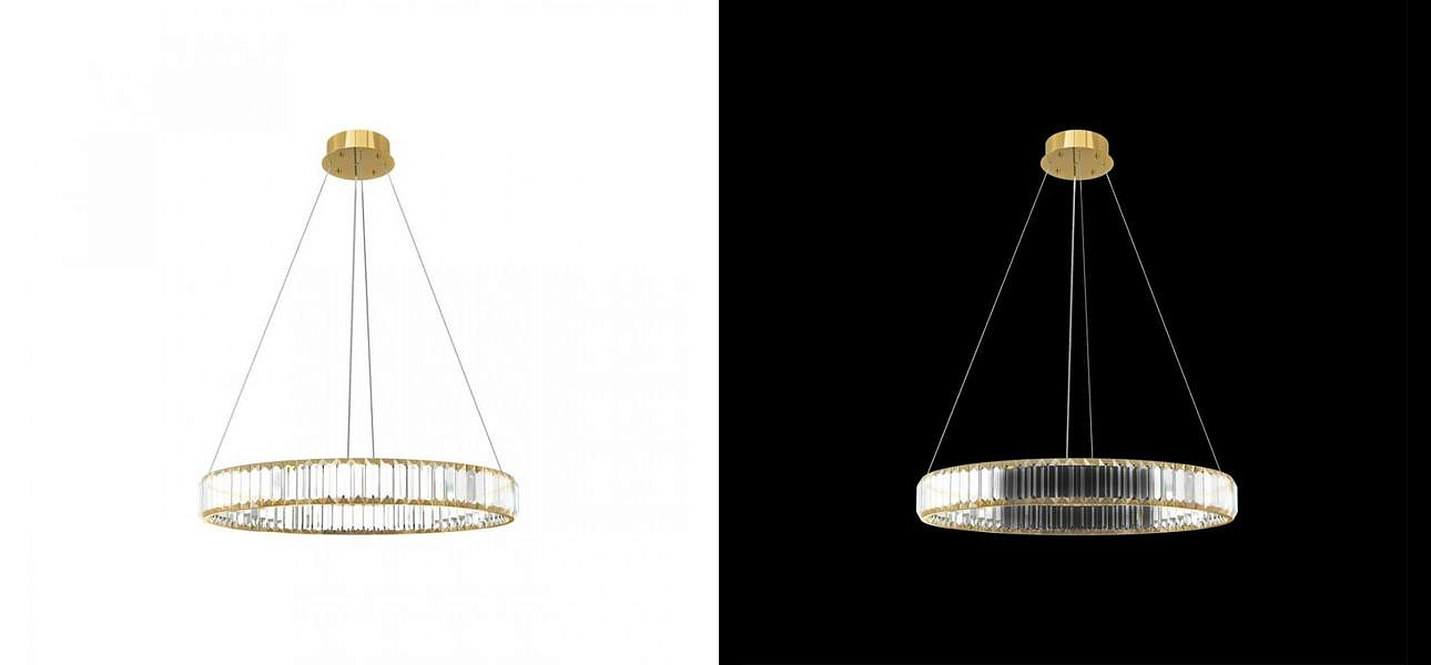 Люстра Crystal Ring Gold диаметр 60 Люстра Crystal Ring Gold диаметр 60 - Loft-Concept в Костроме