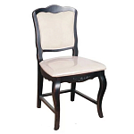 Стул из массива березы с мягким сиденьем без подлокотников в стиле прованс Vintage варинант исполнения - 1 | Loft Concept в Костроме