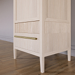 Узкий Шкаф Primo с 2 выдвижными ящиками Светлый дуб варинант исполнения - 4 | Loft Concept в Костроме