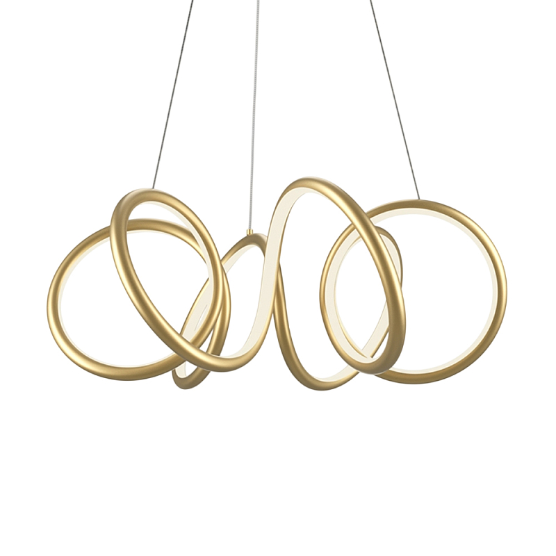 Люстра подвесная Curve 3000-4000К Черный Латунь в Костроме | Loft Concept 