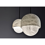 Подвесной светильник светодиодный с плафоном сферической формы Stone Helios варинант исполнения - 3 | Loft Concept в Костроме