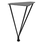 Стол журнальный c коричневой круглой столешницей на четырех металлических ножках Charm Coffee Table варинант исполнения - 3 | Loft Concept в Костроме