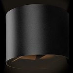 Уличный настенный светильник цилиндрической формы черного цвета из металла Urban Minimalist варинант исполнения - 3 | Loft Concept в Костроме