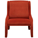Дизайнерское кресло оранжевое в мягкой велюровой обивке Granger Armchair Orange варинант исполнения - 3 | Loft Concept в Костроме