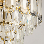 Люстра многоярусная с овальными прозрачными подвесками 36 см Harmonica варинант исполнения - 4 | Loft Concept в Костроме