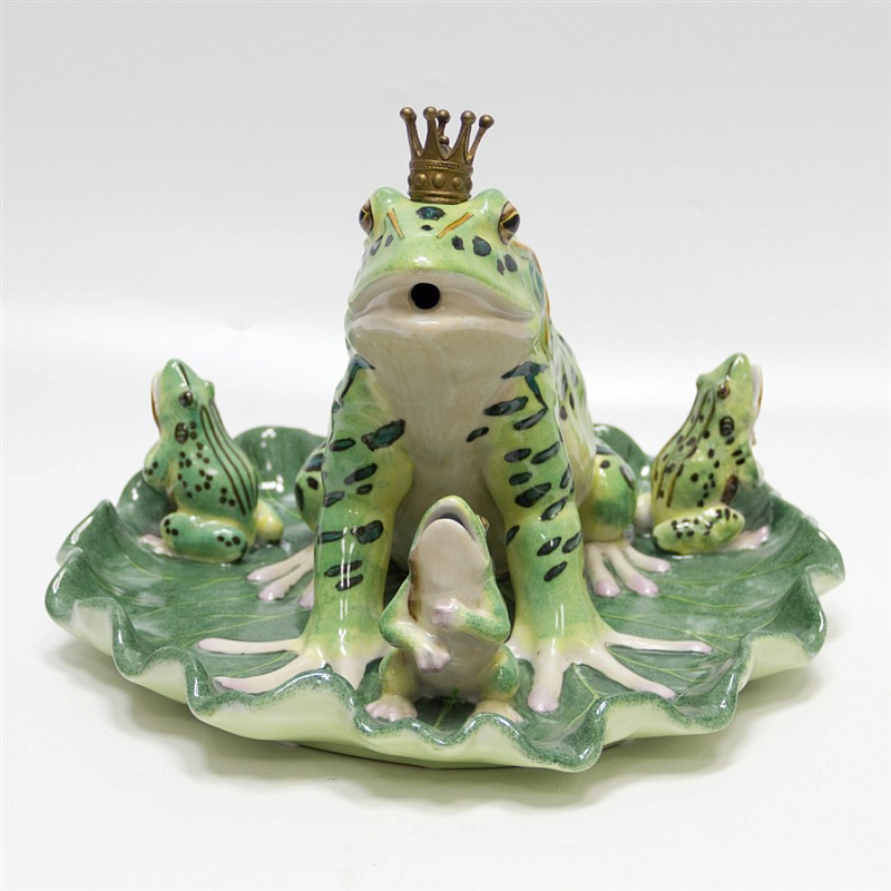 Статуэтка Princess Frog Зеленый Бронза Статуэтка Princess Frog Зеленый Бронза в Костроме | Loft Concept