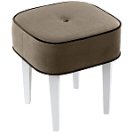 Квадратный мягкий пуф на белых ножках Winton Pouf Square варинант исполнения - 3 | Loft Concept в Костроме