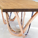 Обеденный стол прямоугольный с фигурными ножками G-table варинант исполнения - 3 | Loft Concept в Костроме