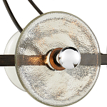 Люстра круглая с литыми стеклянными дисками Olympe Glass Chandelier варинант исполнения - 2 | Loft Concept в Костроме