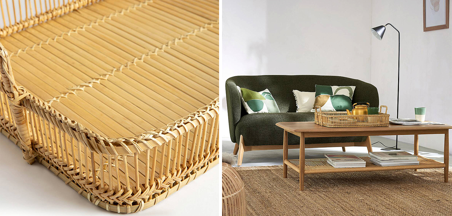 Поднос Wicker Bamboo Rattan Поднос Wicker Bamboo Rattan - Loft-Concept в Костроме
