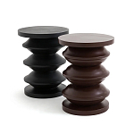 Фигурный приставной столик бордового цвета  AMORPHOUS варинант исполнения - 2 | Loft Concept в Костроме