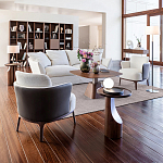 Приставной столик из массива дерева Walnut варинант исполнения - 9 | Loft Concept в Костроме