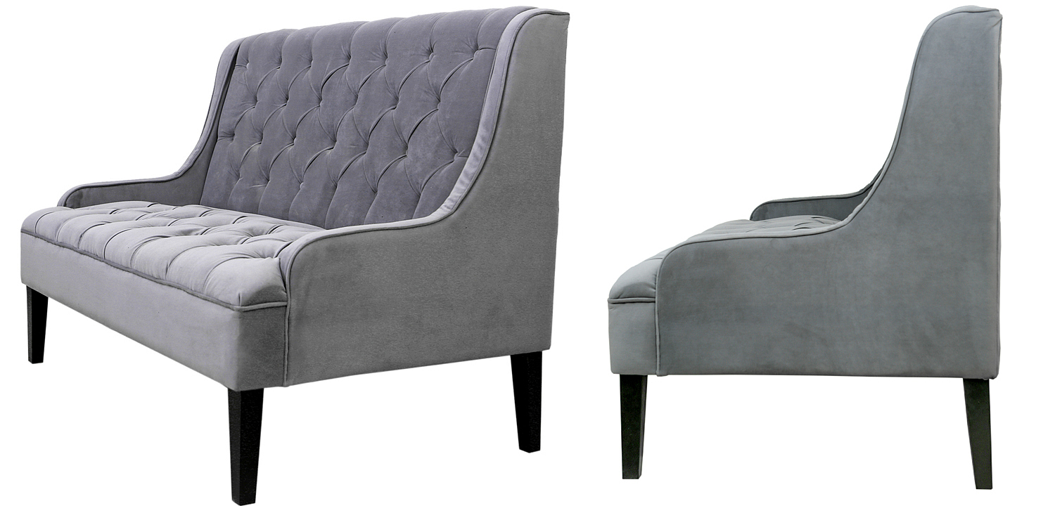 Диван Folket Sofa velour gray Диван Folket Sofa velour gray - Loft-Concept в Костроме