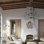 Бра с двумя тканевыми абажурами в форме цилиндра Prerequisites варинант исполнения - 4 | Loft Concept в Костроме