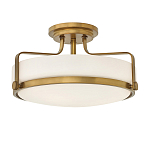 Потолочный светильник с круглым матовым белым плафоном Hinkley варинант исполнения - 1 | Loft Concept в Костроме