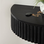 Прикроватный подвесной столик с ящиком черный Bedside Hanging Table варинант исполнения - 4 | Loft Concept в Костроме