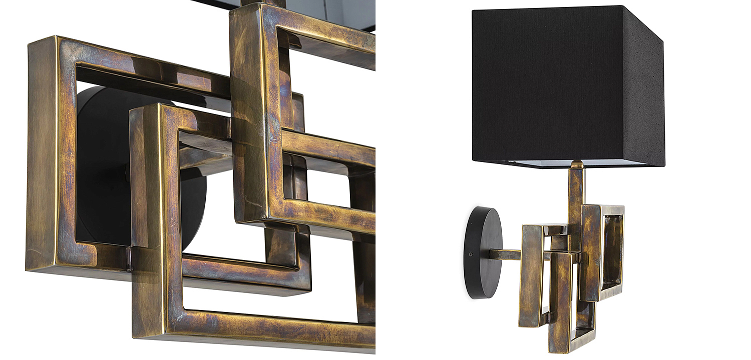 Бра Eichholtz Wall Lamp Windolf Vintage Brass Бра Eichholtz Wall Lamp Windolf Vintage Brass - Loft-Concept в Костроме
