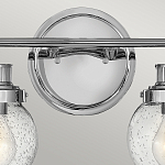 Бра для ванных комнат с прозрачным шарообразным плафоном из стекла с пузырьками на круглом основании Hinkley варинант исполнения - 17 | Loft Concept в Костроме