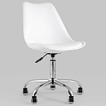 Офисный стул на металлическом основании EGGERY White пластик варинант исполнения - 2 | Loft Concept в Костроме