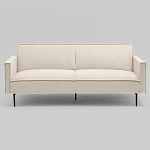 Диван современный вельветовый прямой Worcester Молочный варинант исполнения - 2 | Loft Concept в Костроме