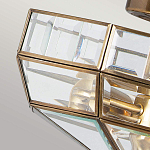 Потолочный светильник шестигранной формы с прозрачными стеклянным плафоном Elstead Lighting варинант исполнения - 4 | Loft Concept в Костроме