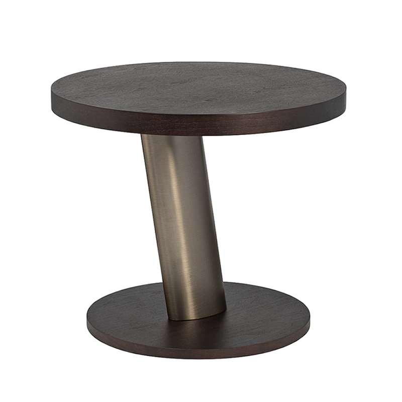 Столик журнальный Dominant темный орех Золотой Коричневый в Костроме | Loft Concept 