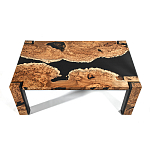 Кофейный Стол River in Autumn Elm Resin Coffee Table варинант исполнения - 2 | Loft Concept в Костроме