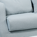 Диван Seldon с мягкими подушками голубое букле варинант исполнения - 5 | Loft Concept в Костроме