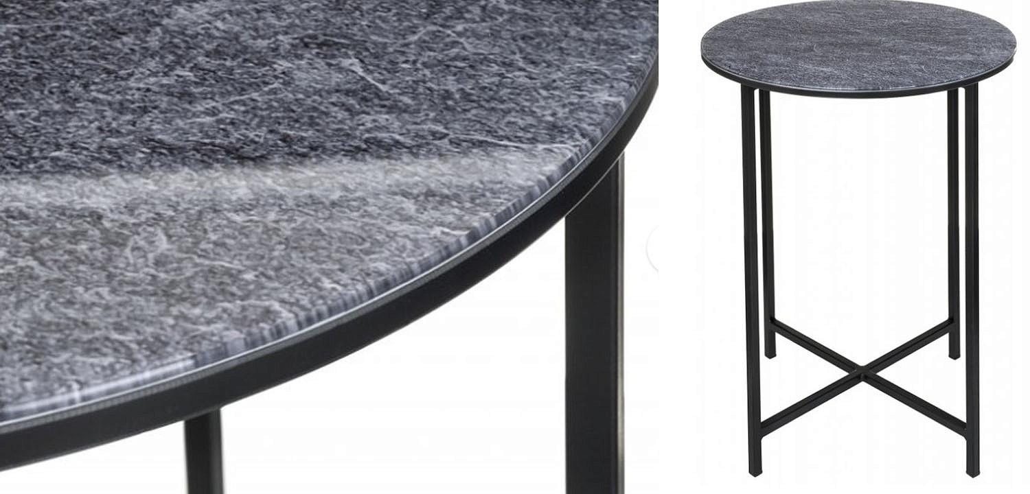 Приставной стол Zermatt Side Table round gray Приставной стол Zermatt Side Table round gray - Loft-Concept в Костроме