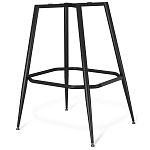 Барный стул со спинкой и подлокотниками на 4-х металлических ножках Douglas Rhombus Синий Велюр варинант исполнения - 5 | Loft Concept в Костроме