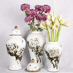 Декоративная ваза с крышкой Flowers in Pots варинант исполнения - 4 | Loft Concept в Костроме