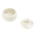 Сахарница из натурального камня Мрамор Белый Stone Sugar Bowls варинант исполнения - 3 | Loft Concept в Костроме