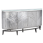 Комод фактурный серебристый с дверцами Silver Chest of Drawers варинант исполнения - 1 | Loft Concept в Костроме