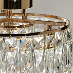 Потолочный светильник круглый с прозрачными подвесками Lunet варинант исполнения - 6 | Loft Concept в Костроме