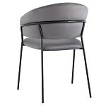 Стул в велюре серого цвета Horizon варинант исполнения - 5 | Loft Concept в Костроме