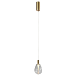 Подвесной светильник со стеклянным плафоном в форме капли NAOMI drop transparent glass варинант исполнения - 2 | Loft Concept в Костроме