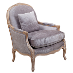 Кресло Ava Classical Armchair brown and grey velour варинант исполнения - 1 | Loft Concept в Костроме