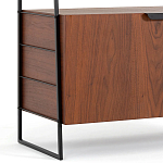 Стеллаж из орехового дерева Olson Rack варинант исполнения - 4 | Loft Concept в Костроме