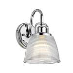 Бра с прозрачным рифленым плафоном в форме колокола Quoizel варинант исполнения - 1 | Loft Concept в Костроме